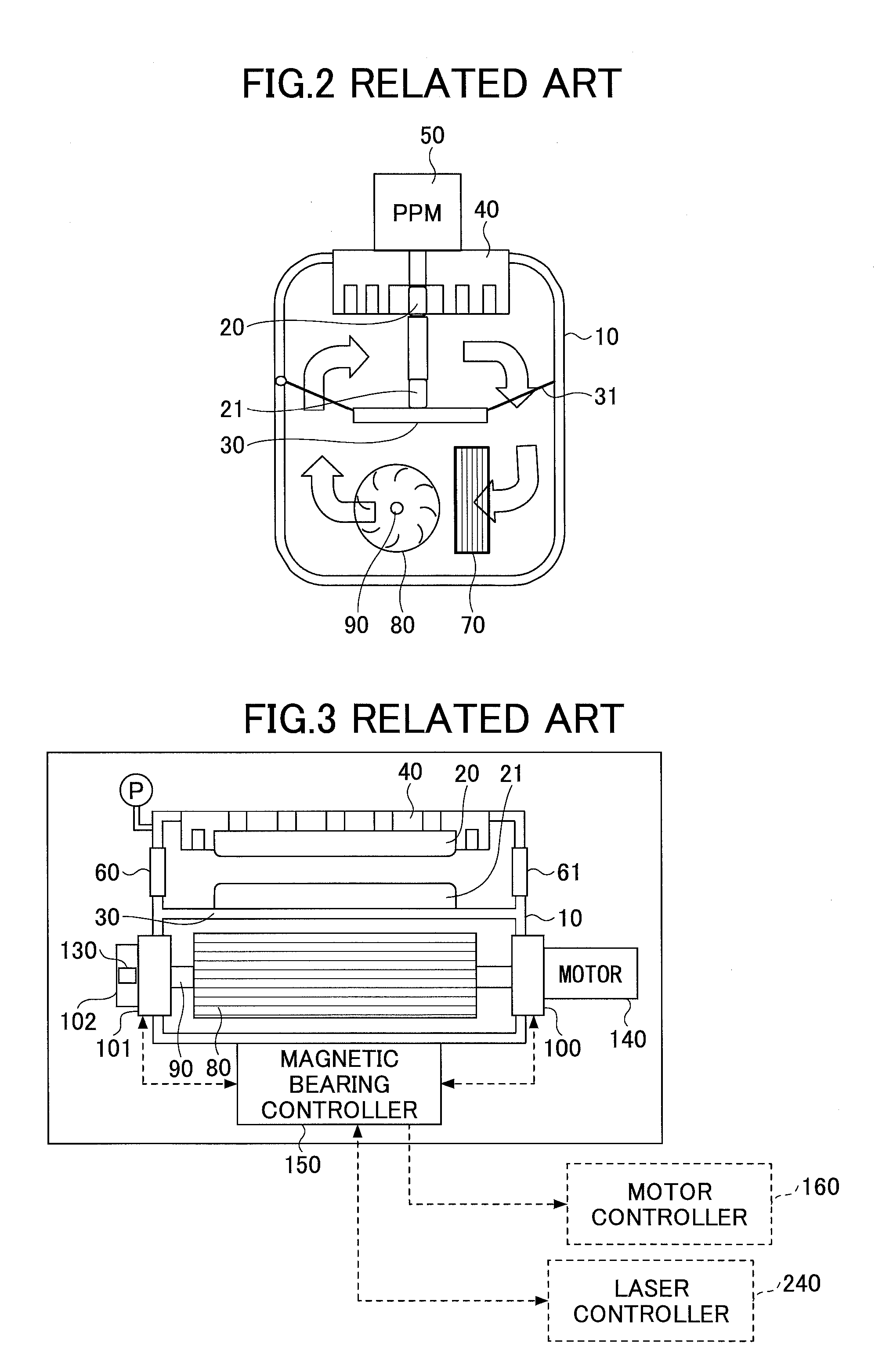 Discharge-pumped gas laser device