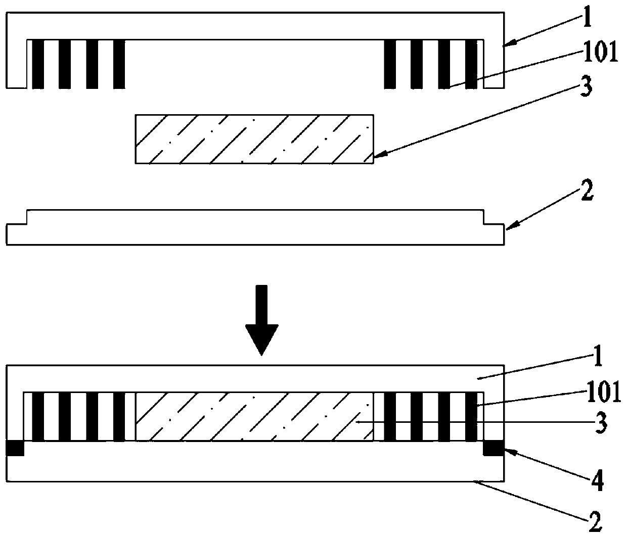 Ultrathin vapor chamber with separated gas and liquid channels