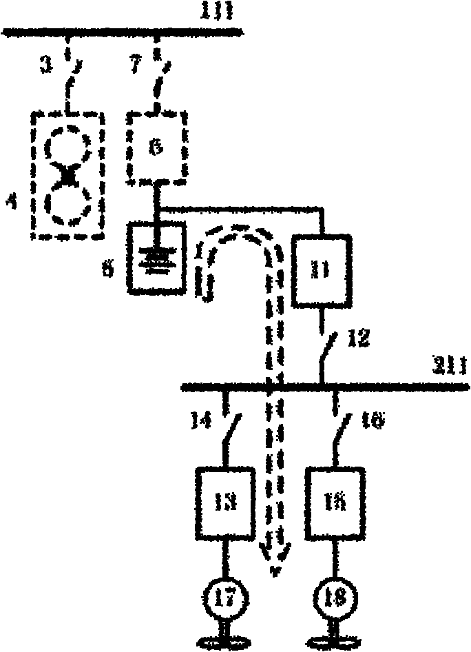 Electric propulsion system for hybrid power boats and implementation method thereof