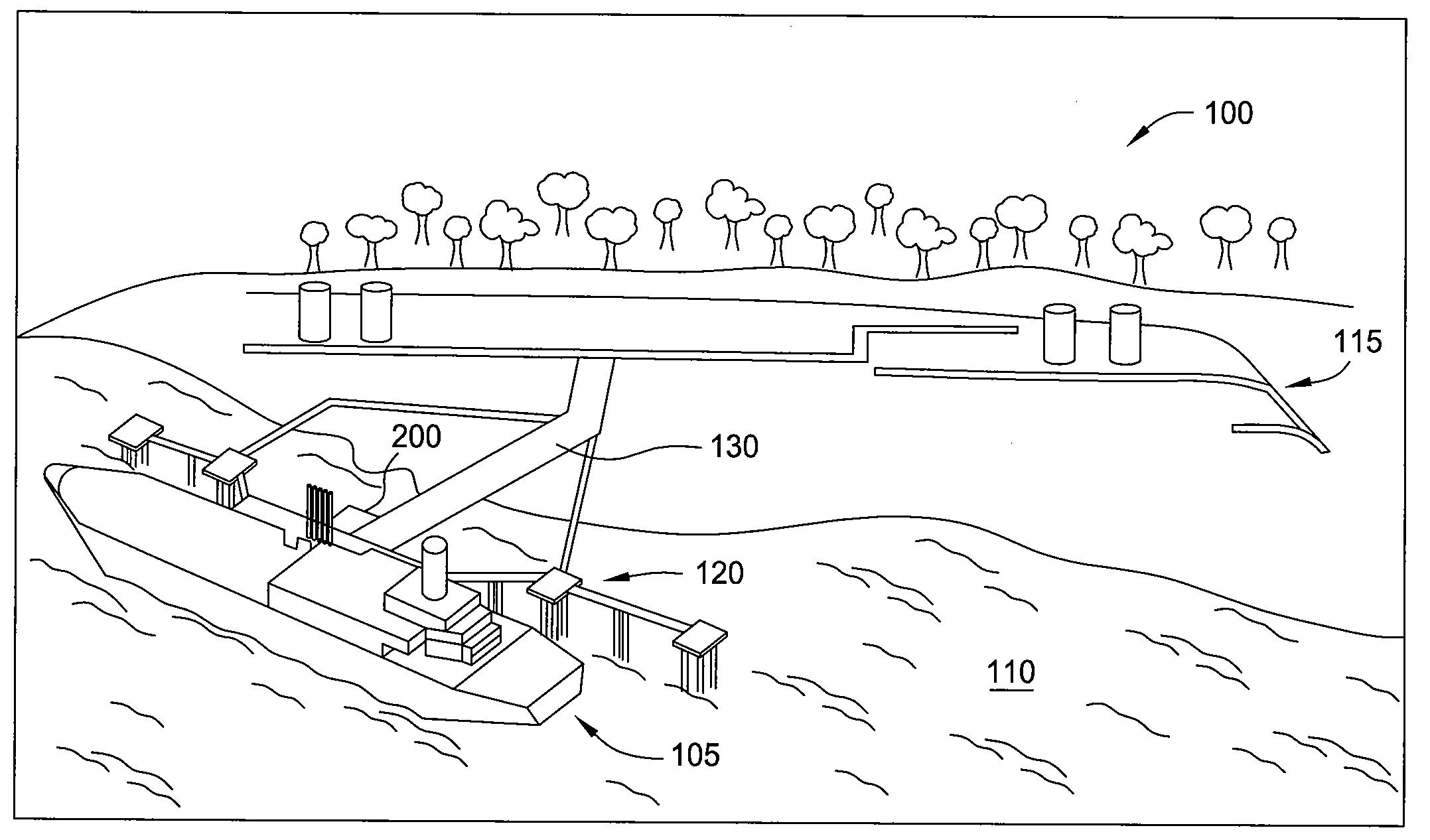 Dockside water intake system for marine vessels