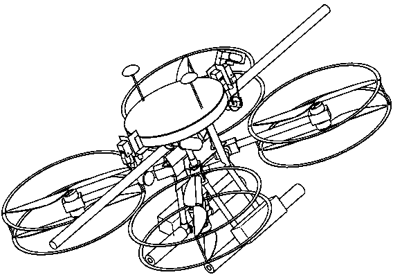 Double-layer multi-rotor transmission line inspection device