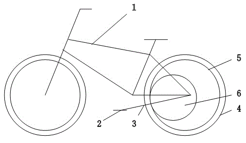 Special gear case for labor-saving bicycle and gear transmission mechanism in gear case