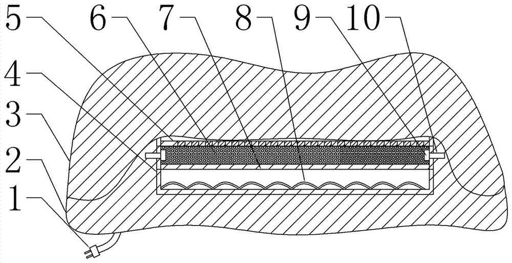 Split type tea pillow