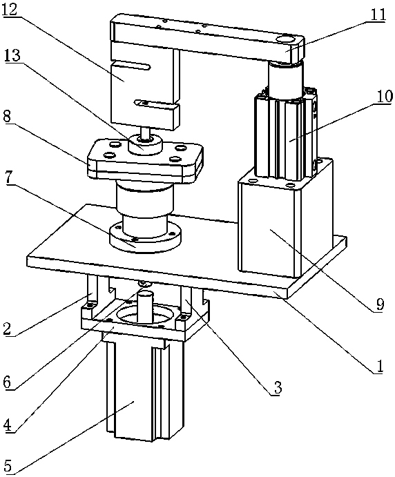 Fixing device for side sticking film of mobile phone rear housing