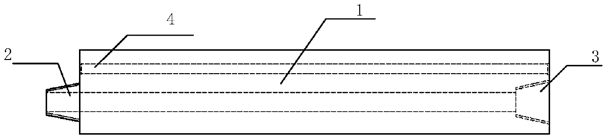 Signal transmission structure and method of drill pipe