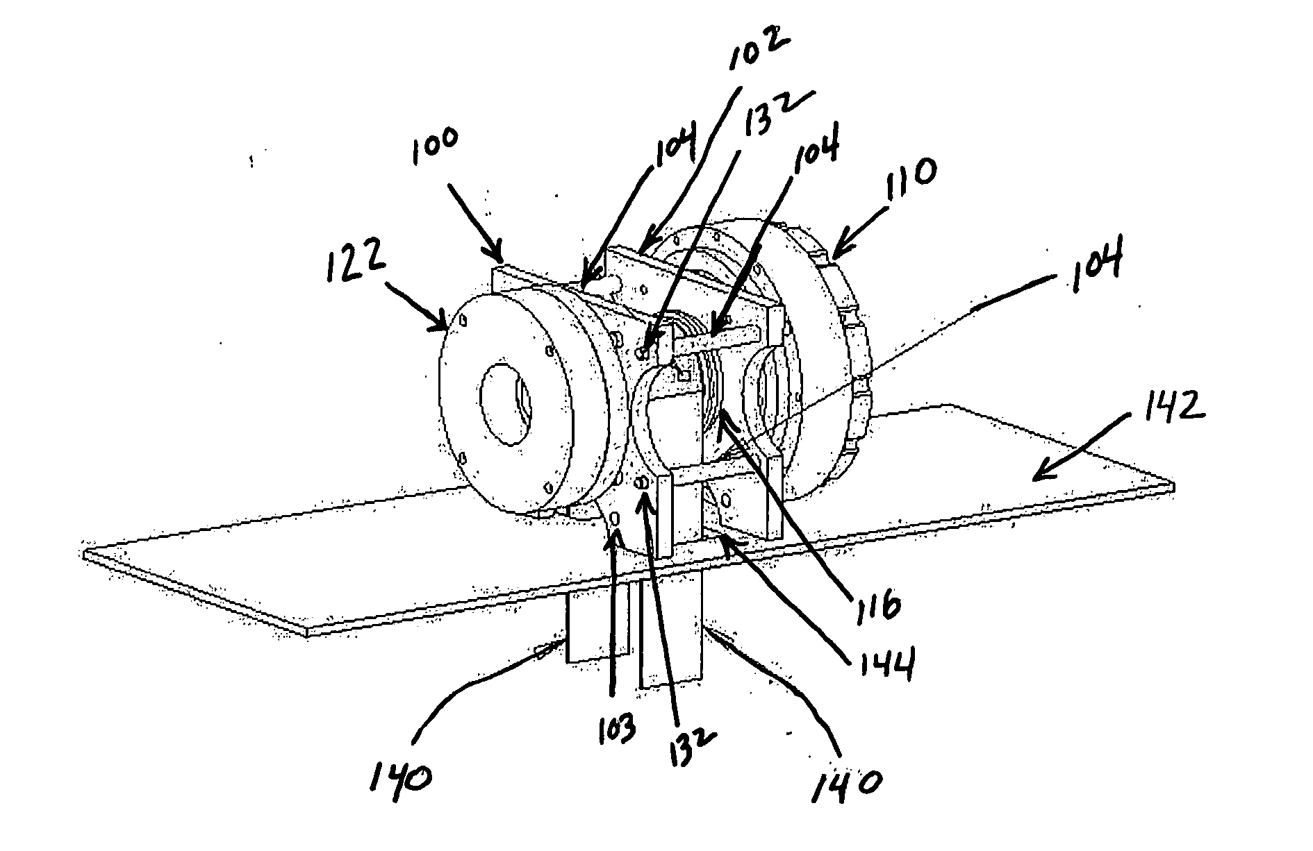 Elevator gearless traction machine construction