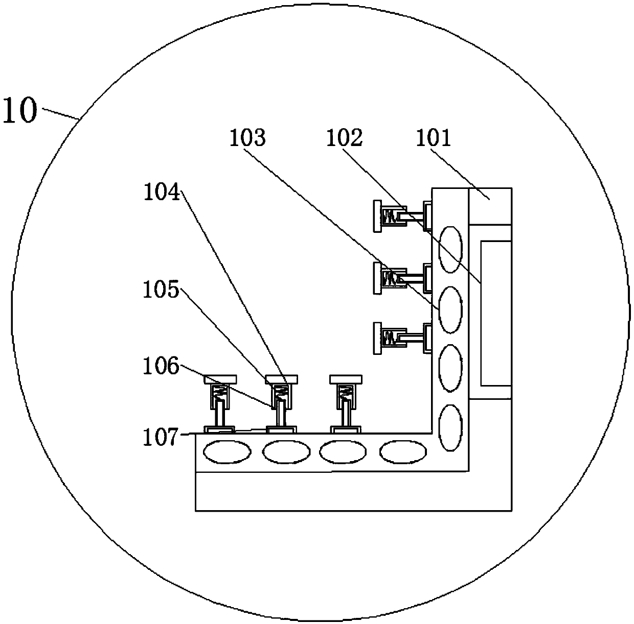 Combined heat exchanger with protective structures