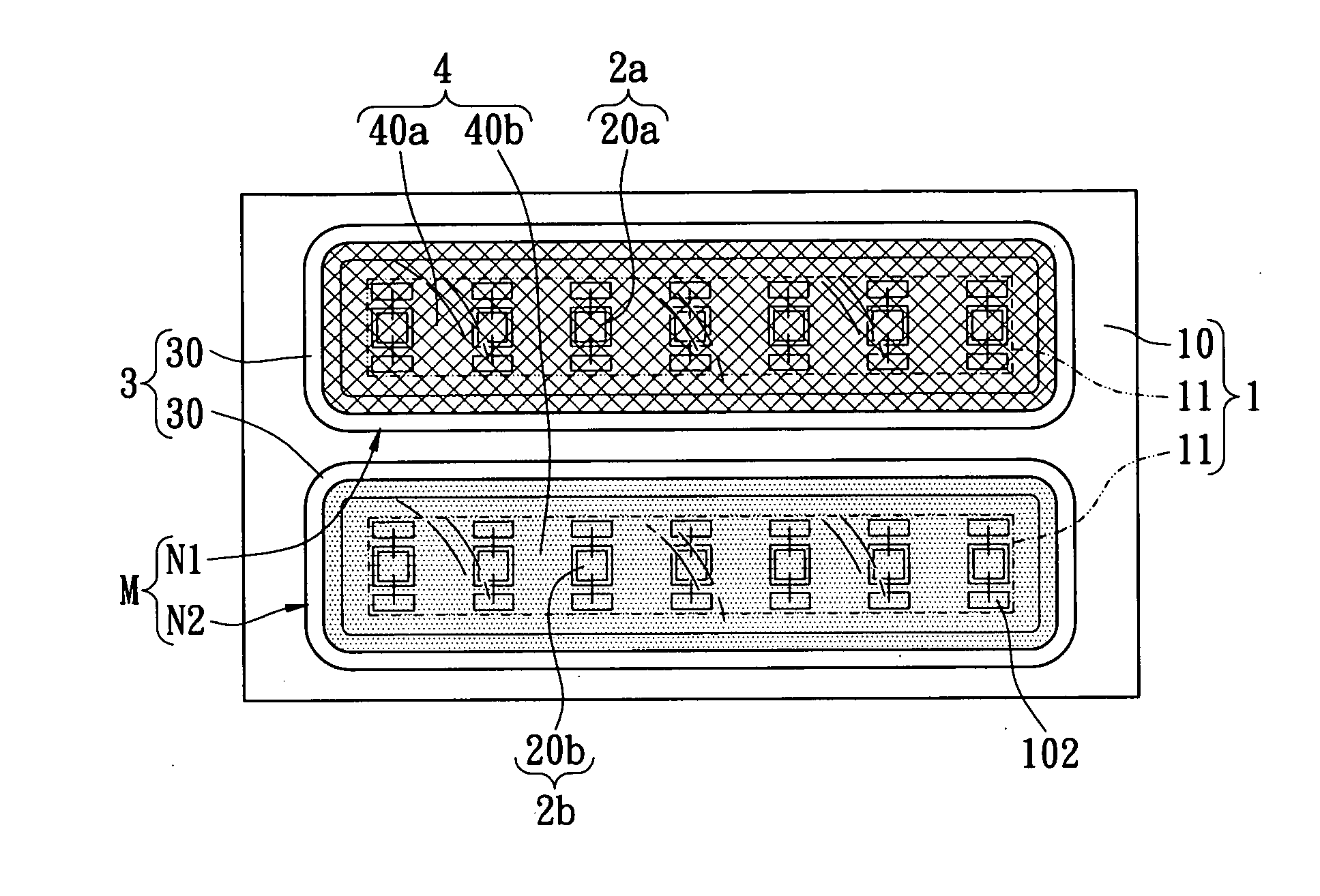 Quasi-optical LED package structure for increasing color render index and brightness