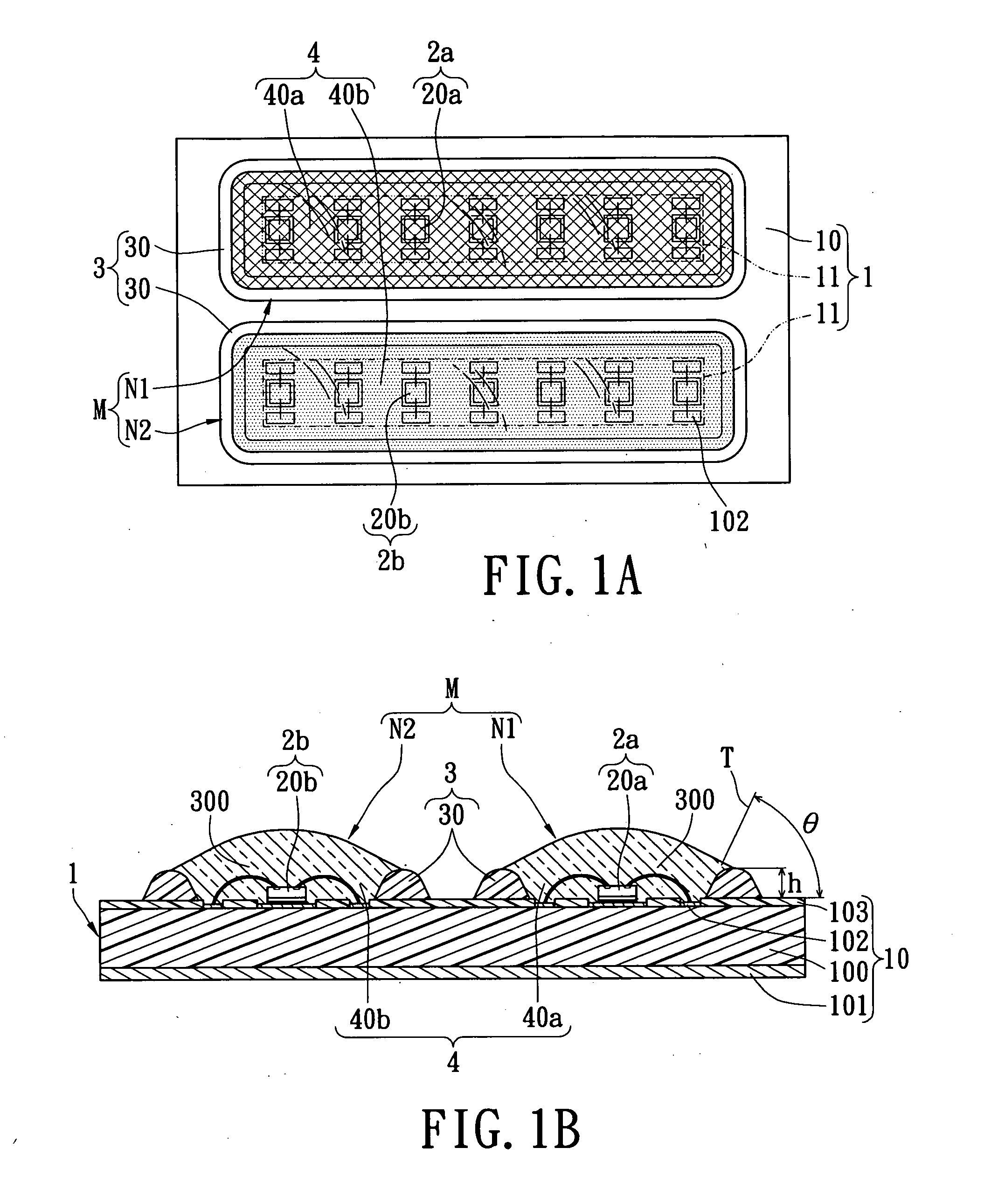 Quasi-optical LED package structure for increasing color render index and brightness