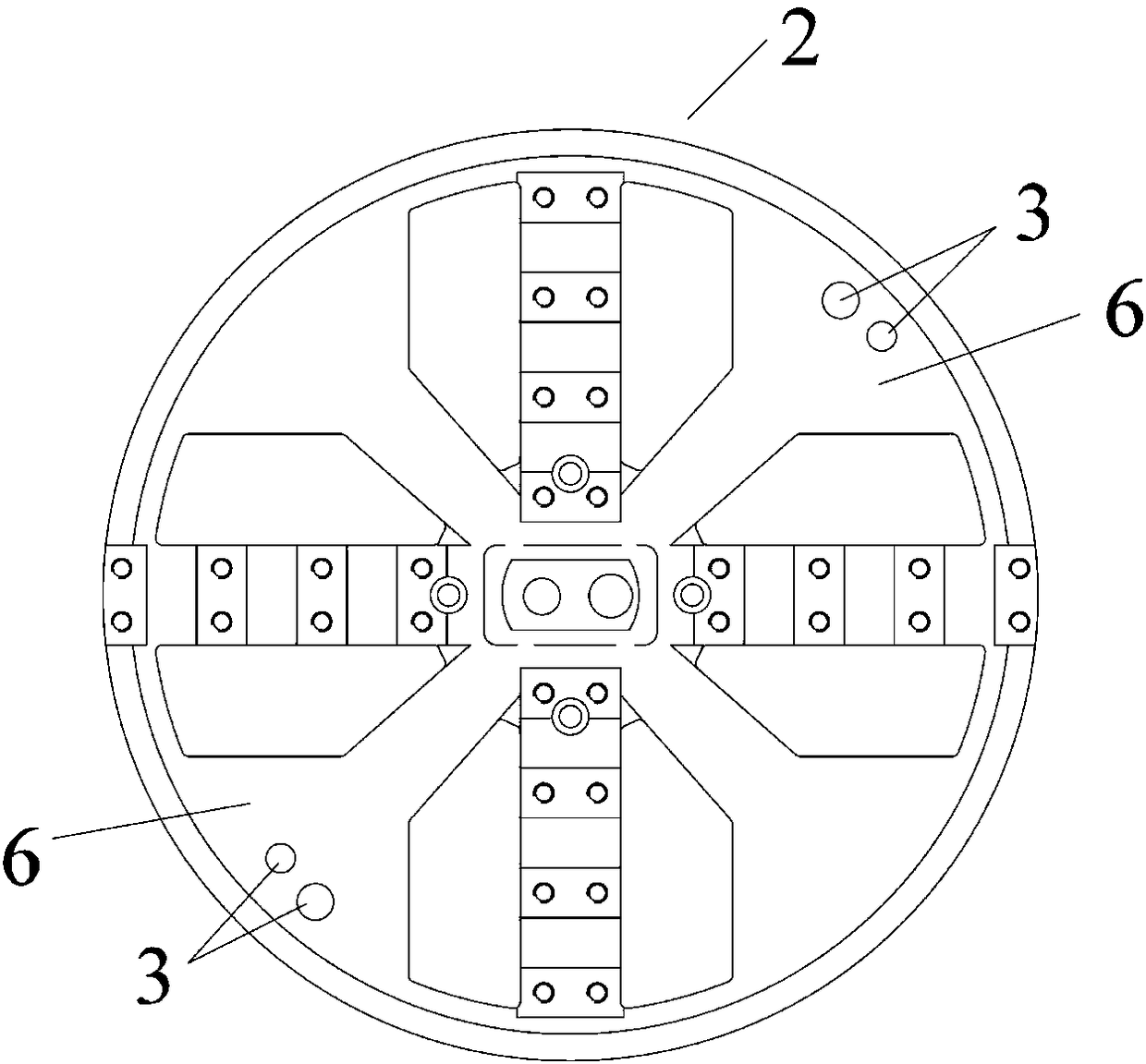 Test method for simulating active damage of shield tunnel excavation face