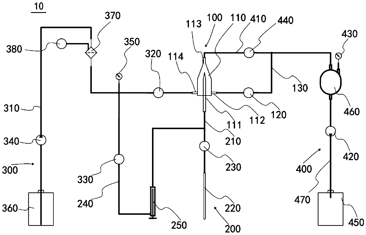 Liquid flow system of flow cytometer, air tightness detection method and flow cytometer