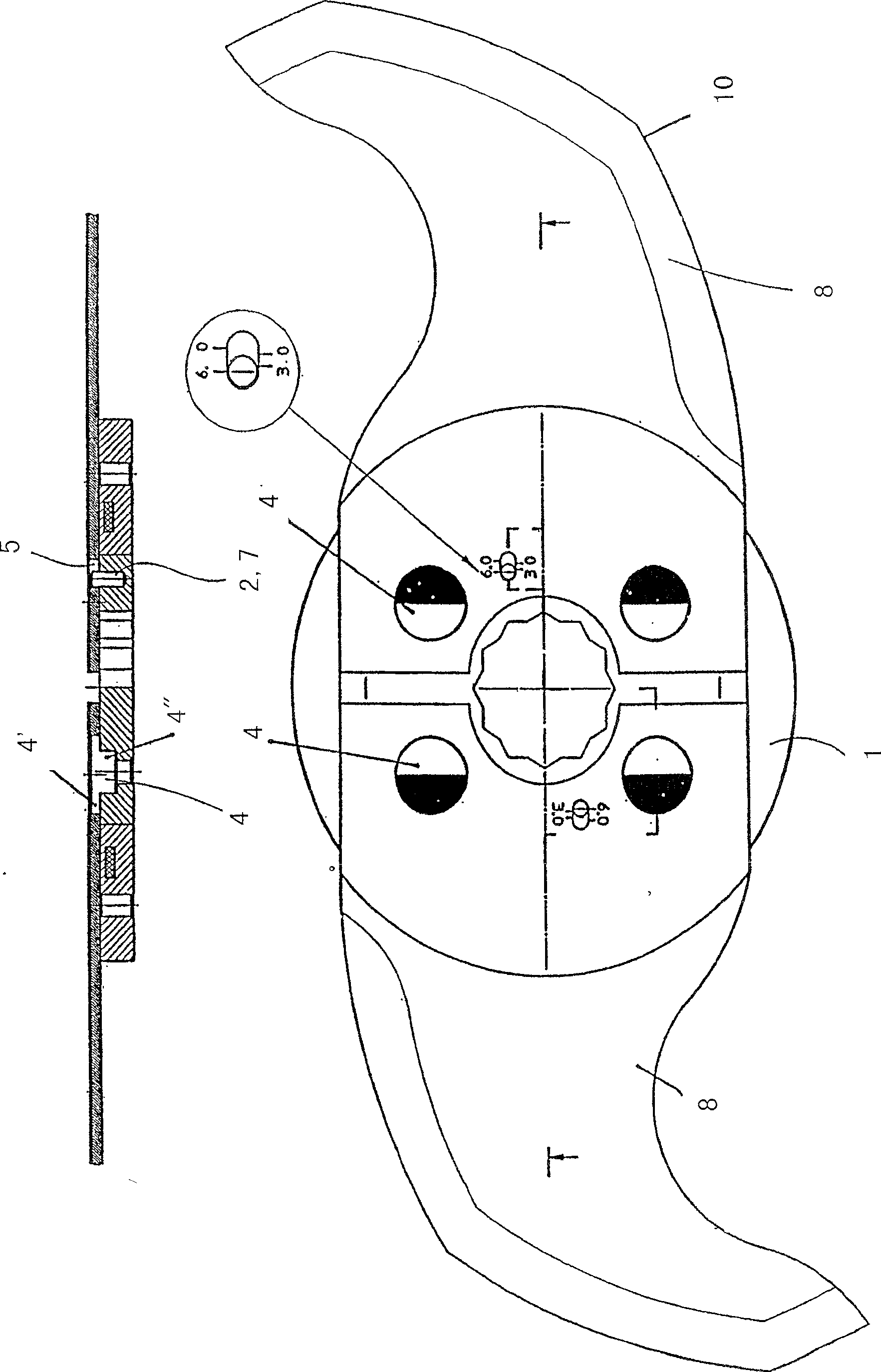 Cutter, cutter head disc, cutter head and device thereof