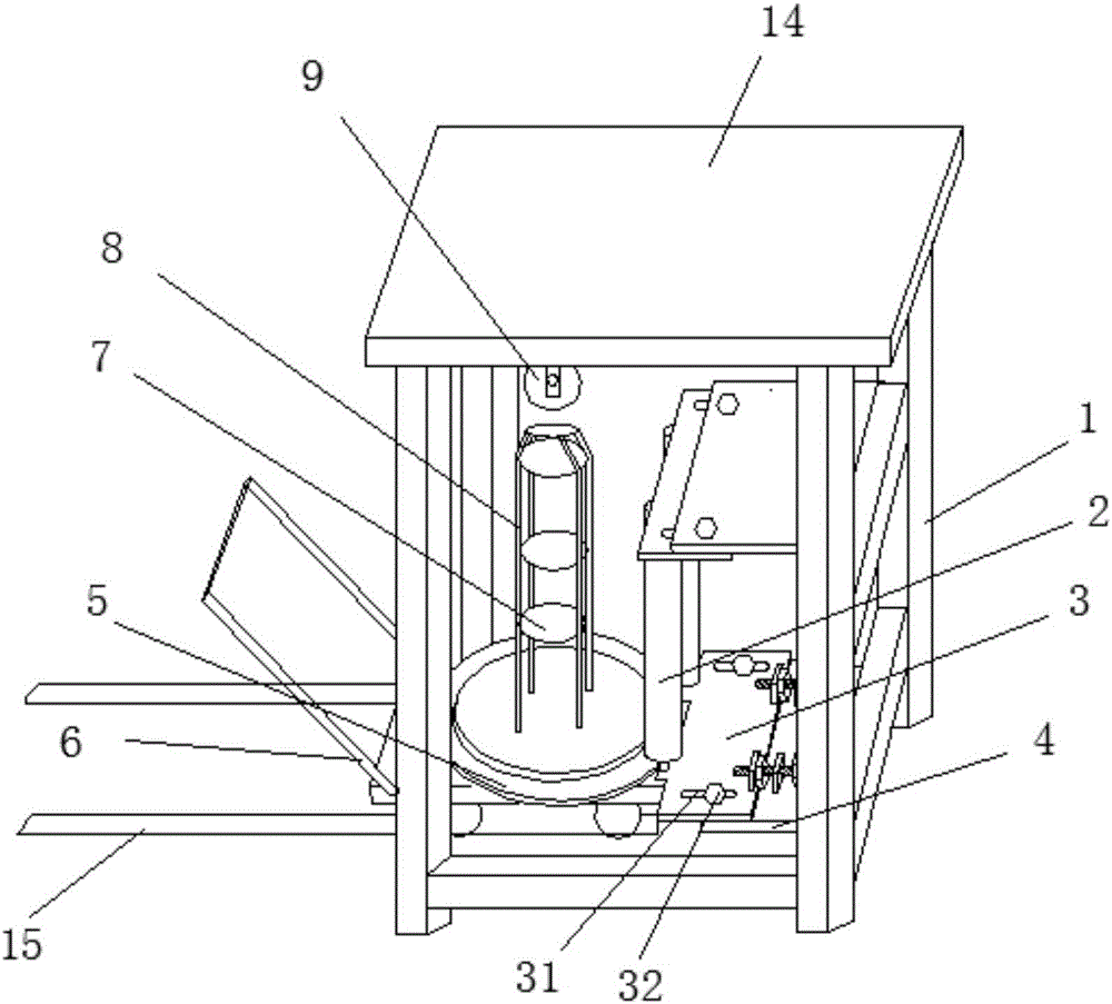 Taking-up equipment for wiredrawing production