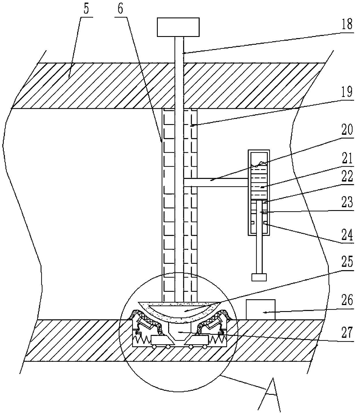 Efficient liquid preparation dual-section condensing device for chemical engineering