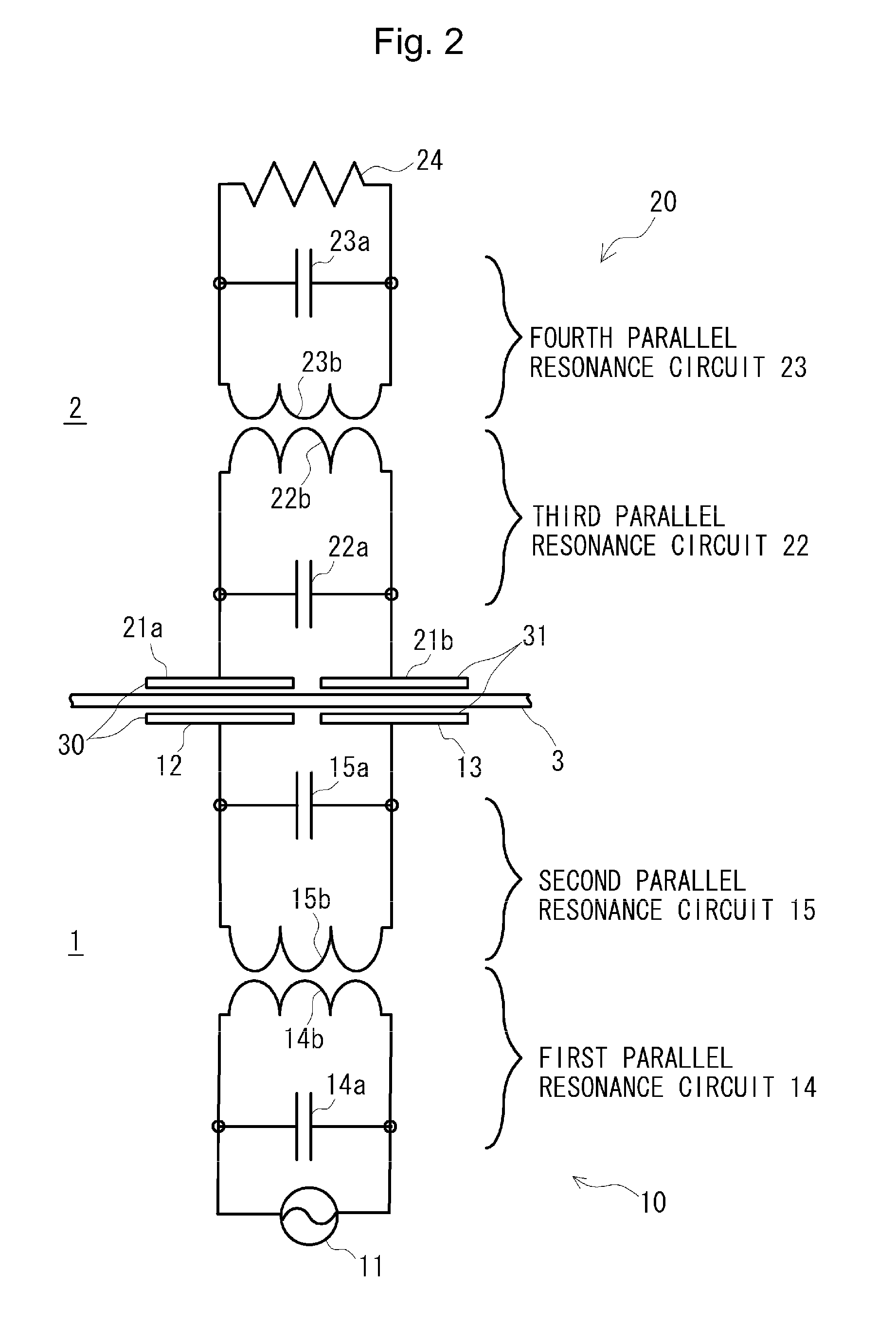 Power supply system and fixed and movable body therefor