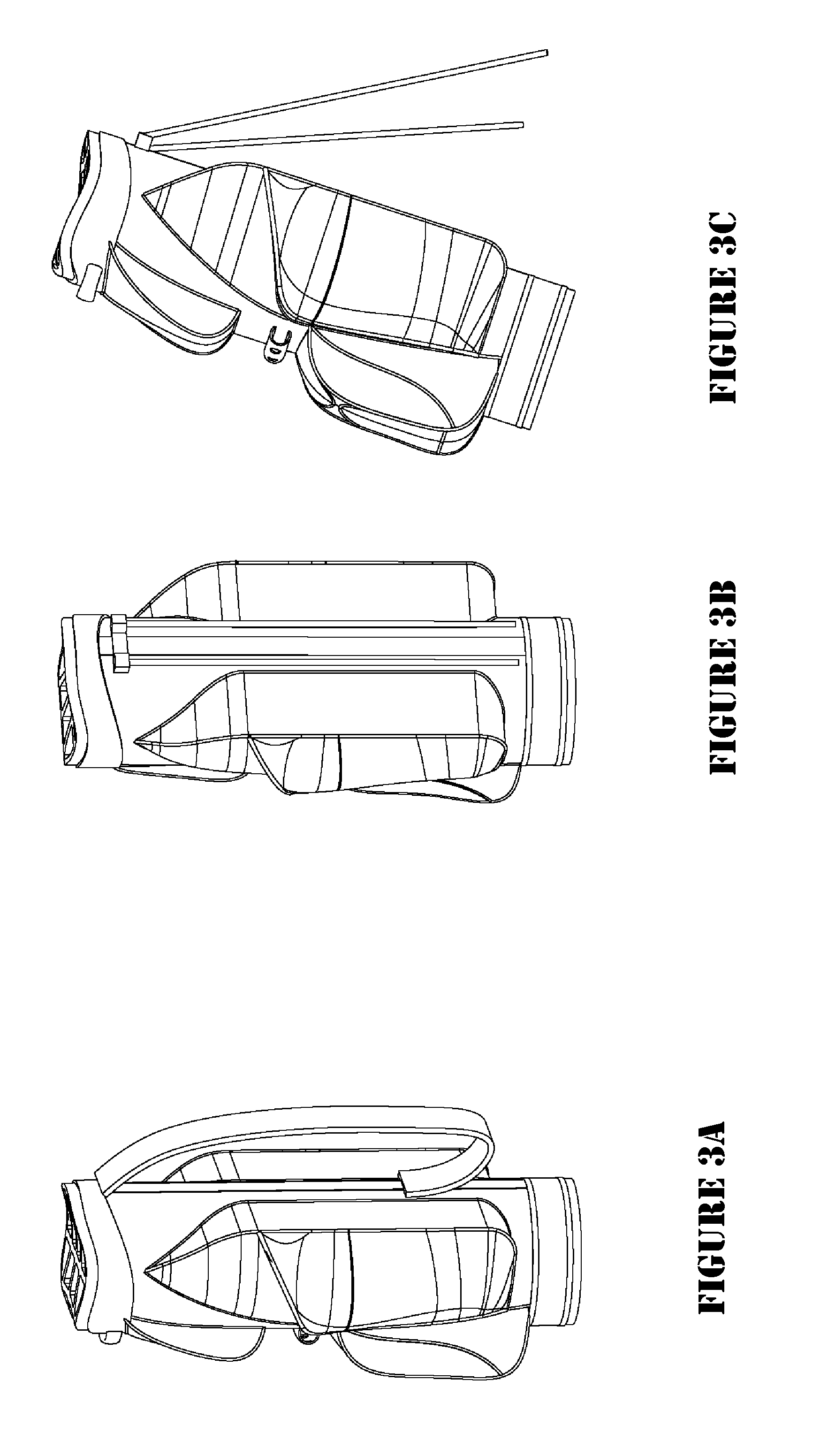 Single action collapsing/expanding three-wheeled golf cart