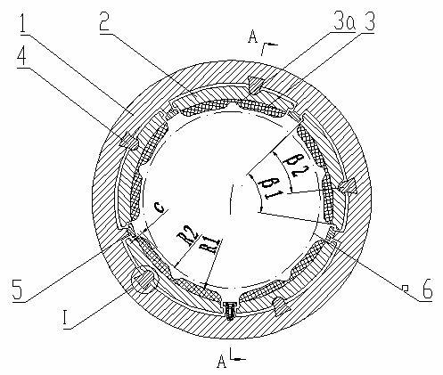 Tilting-pad water-lubricated rubber alloy bearing