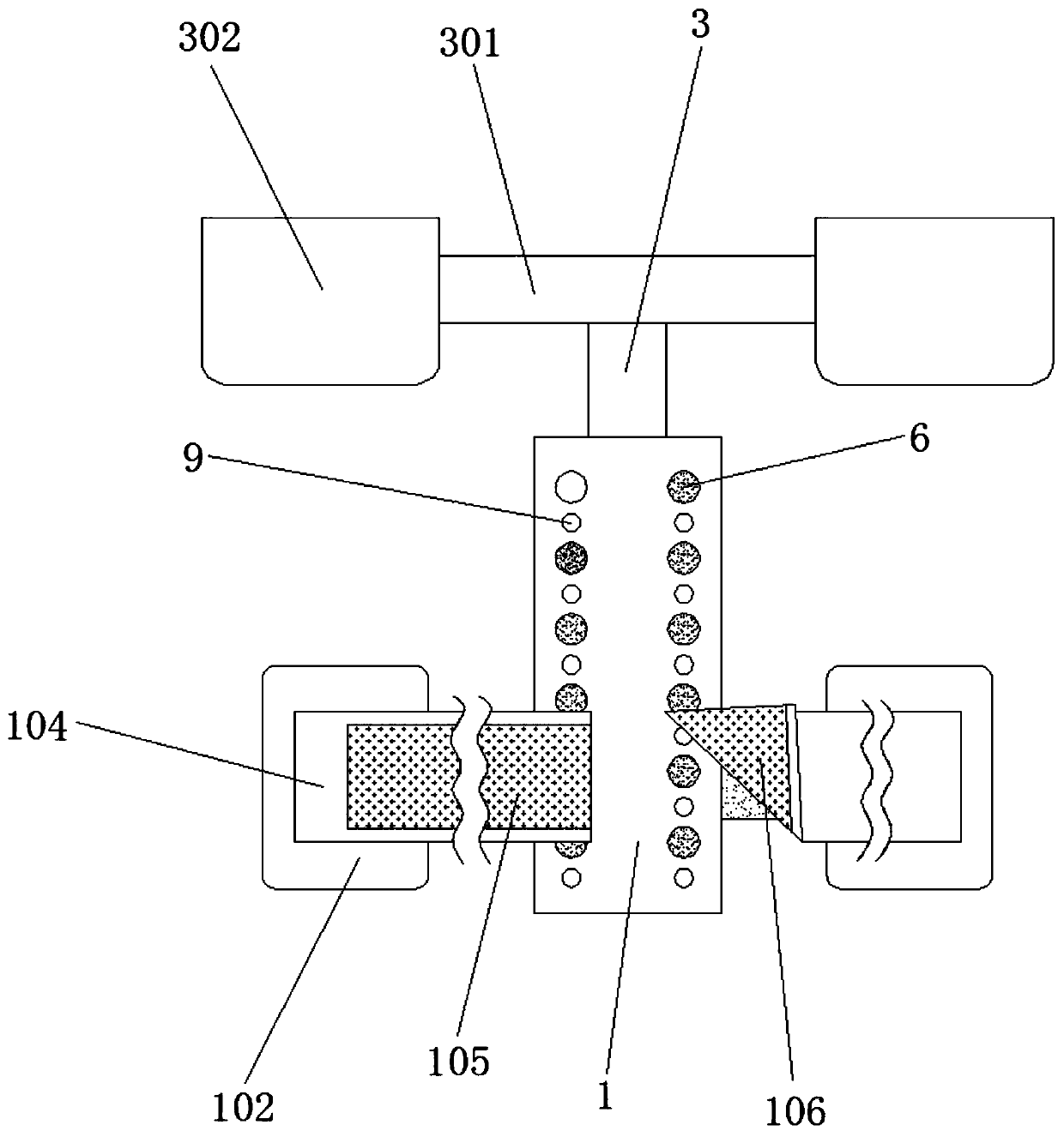 Rehabilitation treatment device for lubar intervertebral disc protrusion