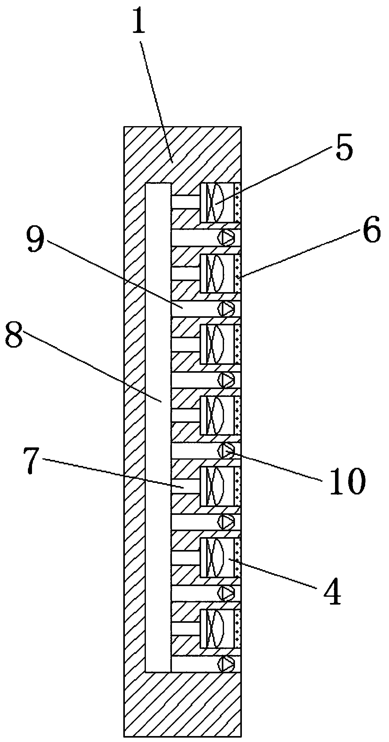 Rehabilitation treatment device for lubar intervertebral disc protrusion