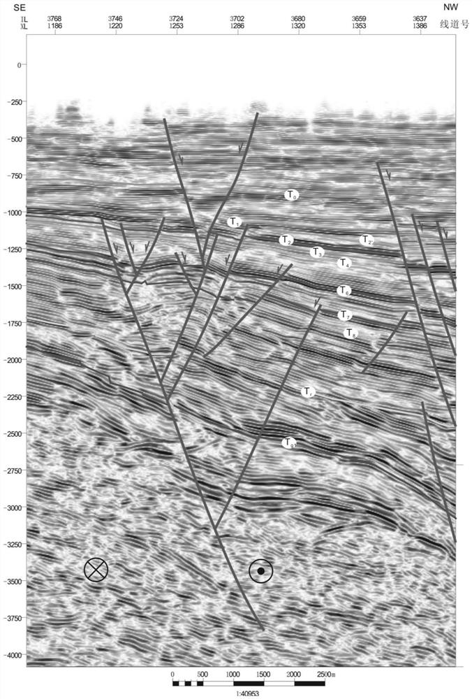 Calculation method for slip displacement of strike-slip zone of goose column type normal fault