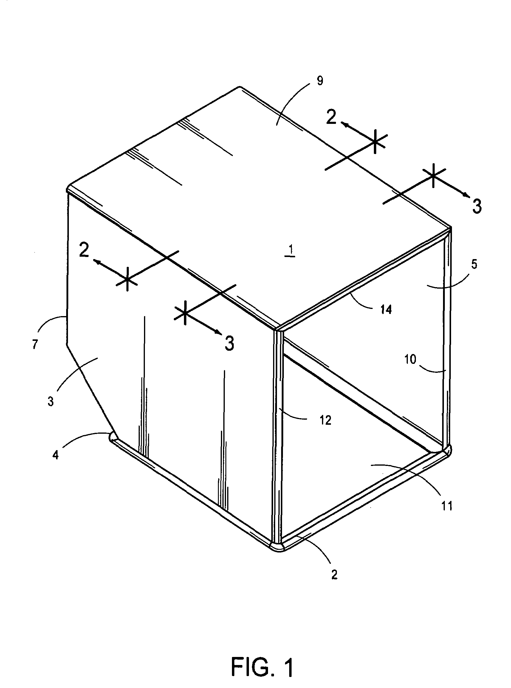 Modular container assembled from fiber reinforced thermoplastic sandwich panels