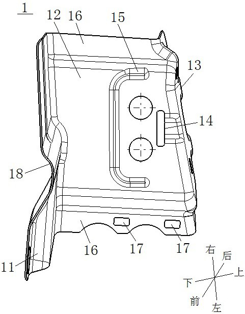 Vehicle door lock pin reinforcer, vehicle door assembly and vehicle