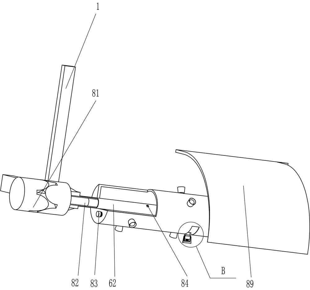 Hand-push type garbage sweeping device