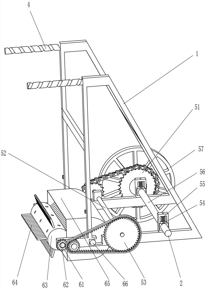 Hand-push type garbage sweeping device