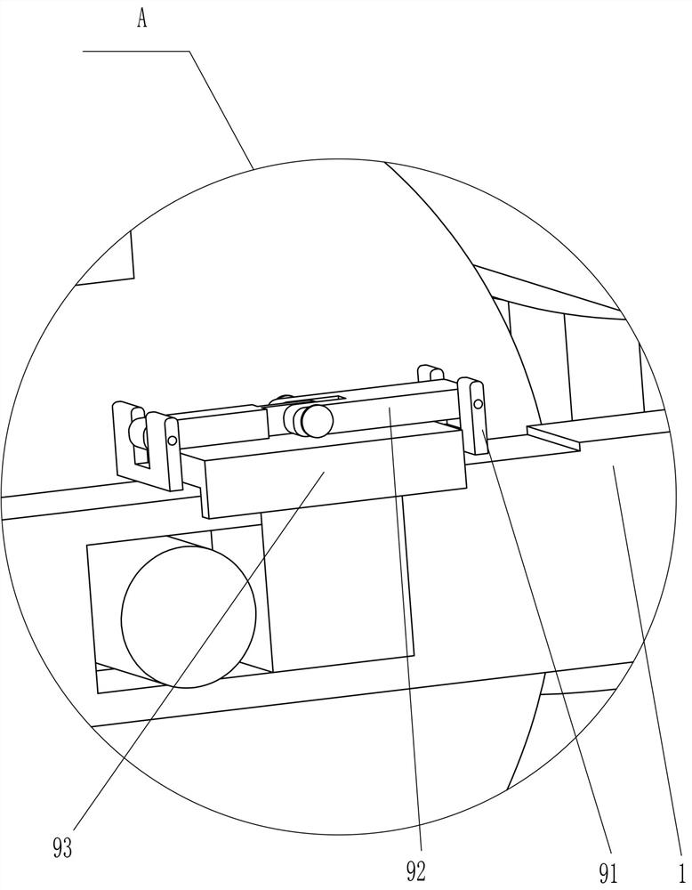 Hand-push type garbage sweeping device