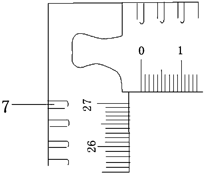 Grid-adjustable writing ruler and writing method