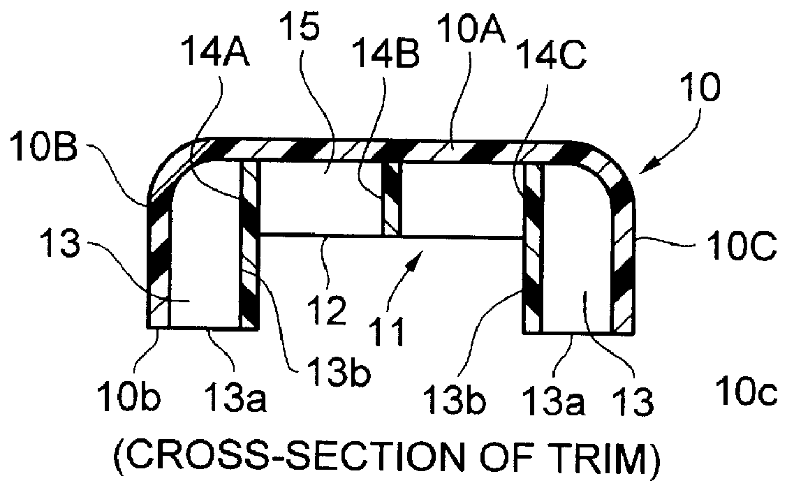 Impact energy absorbing structure for vehicle cabin