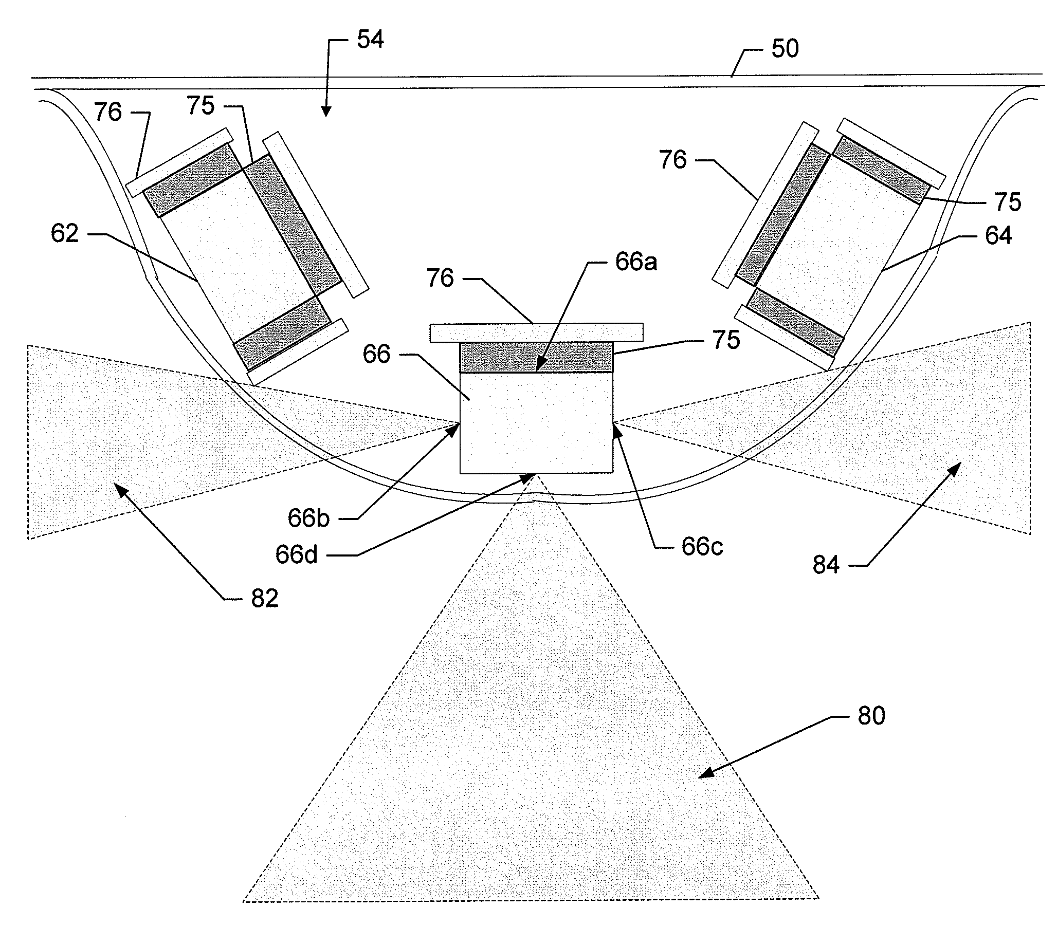 Sonar assembly for reduced interference