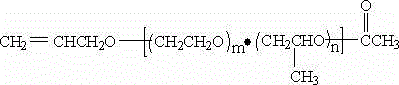 Preparation method of low-molecular-weight acetyl-terminated allyl alcohol polyether