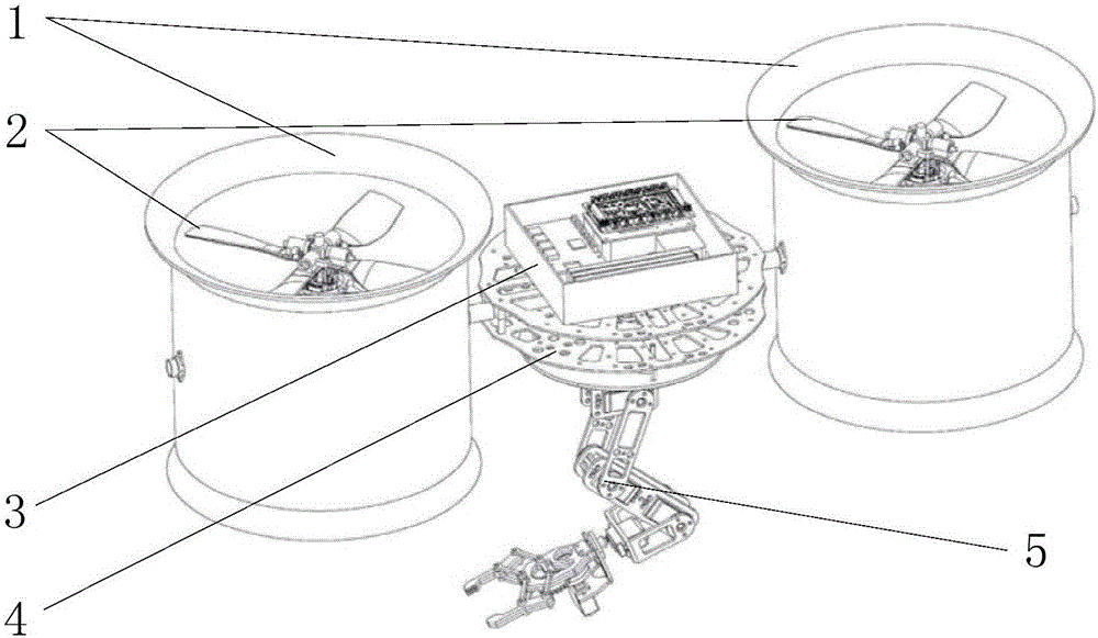 Tandem double-duct type flight robot and dynamics cooperative control method thereof