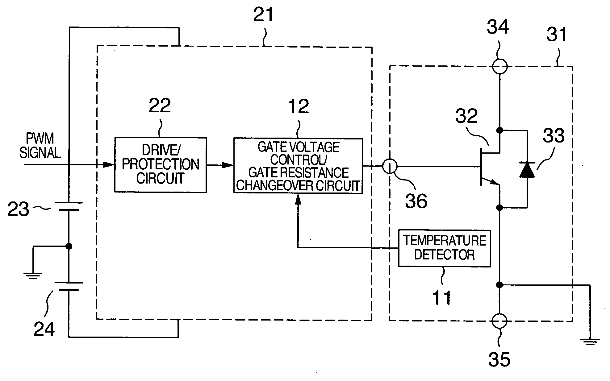 Driver circuit for switching device