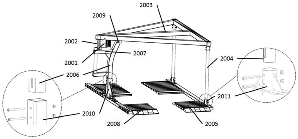 Hanging basket structure of hanging basket type non-avoidance stereo garage