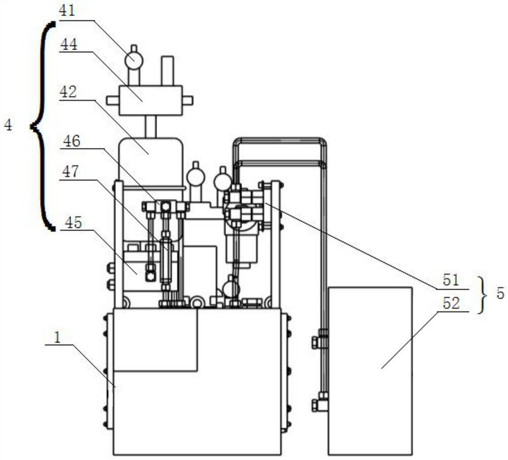 Hydrostatic pressure guide rail oil supply device