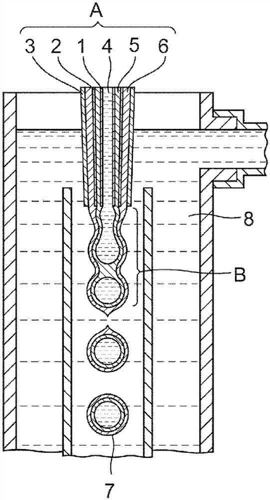 Delayed disintegration-type capsule and method for producing same