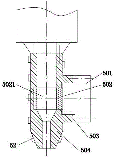 Three-dimensional printing device with injector head capable of being vibrated