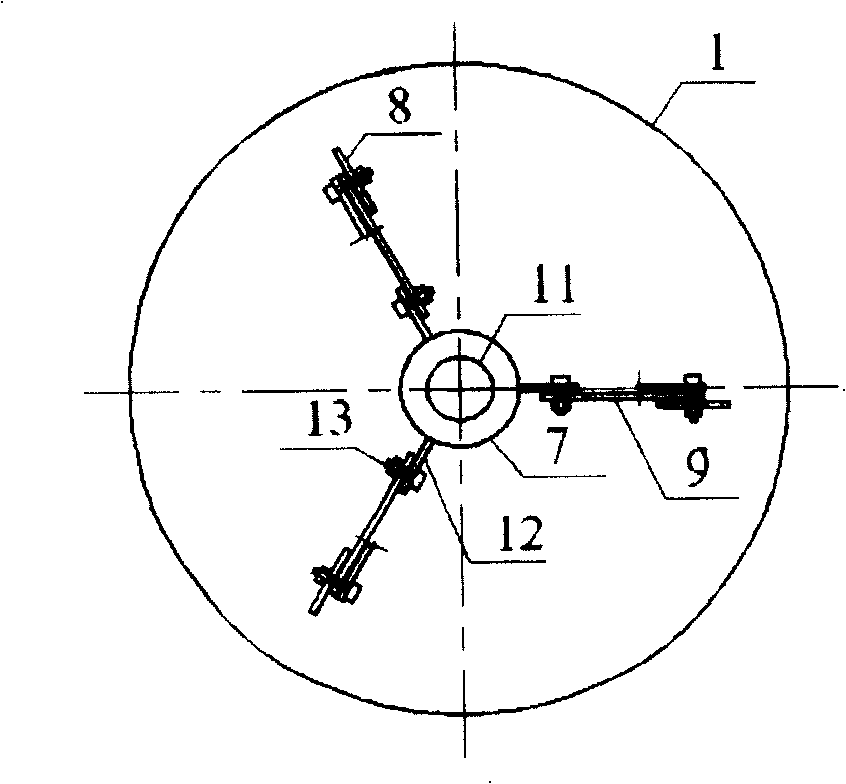 Branch pipe intersecting line laying out instrument