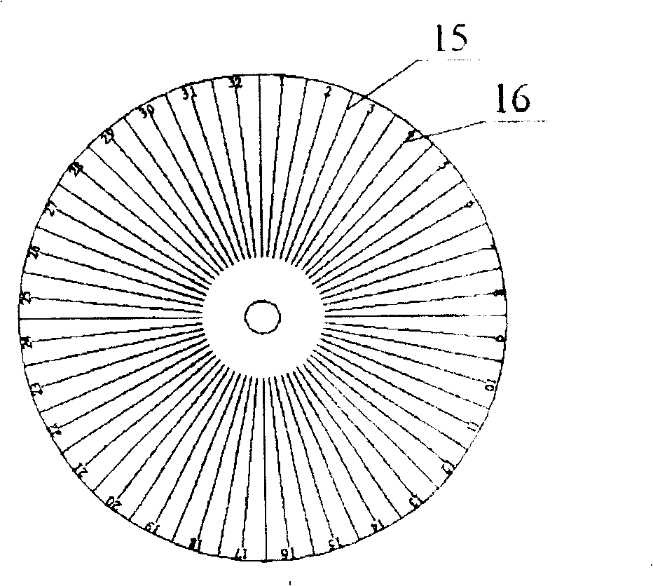 Branch pipe intersecting line laying out instrument