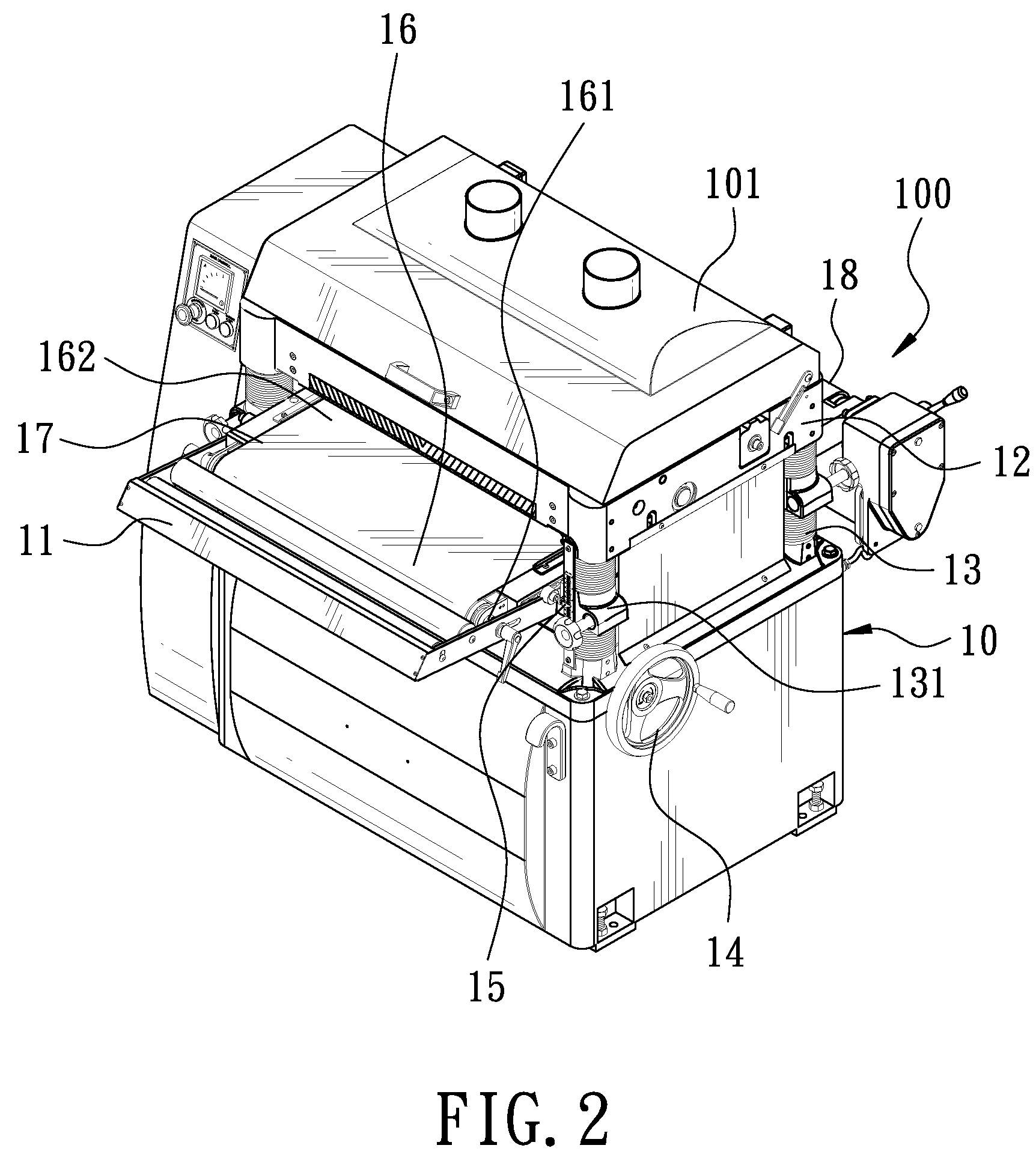 Planing and polishing machine