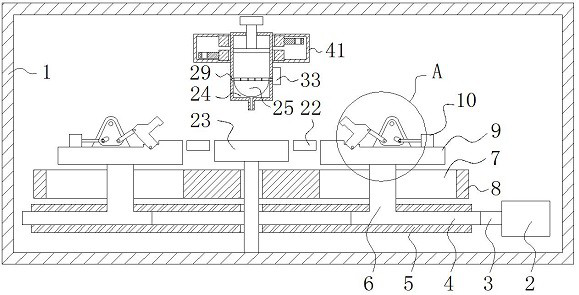 Production equipment with glue injection flatness detection function for LED lamp production