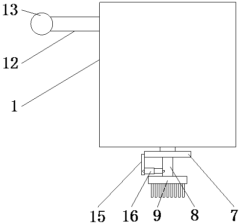 Dust collecting device for warehouse