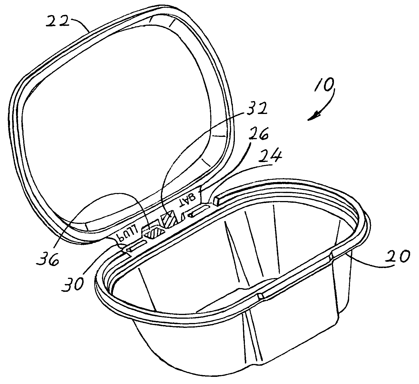 Edge-tearing tamper-evident container