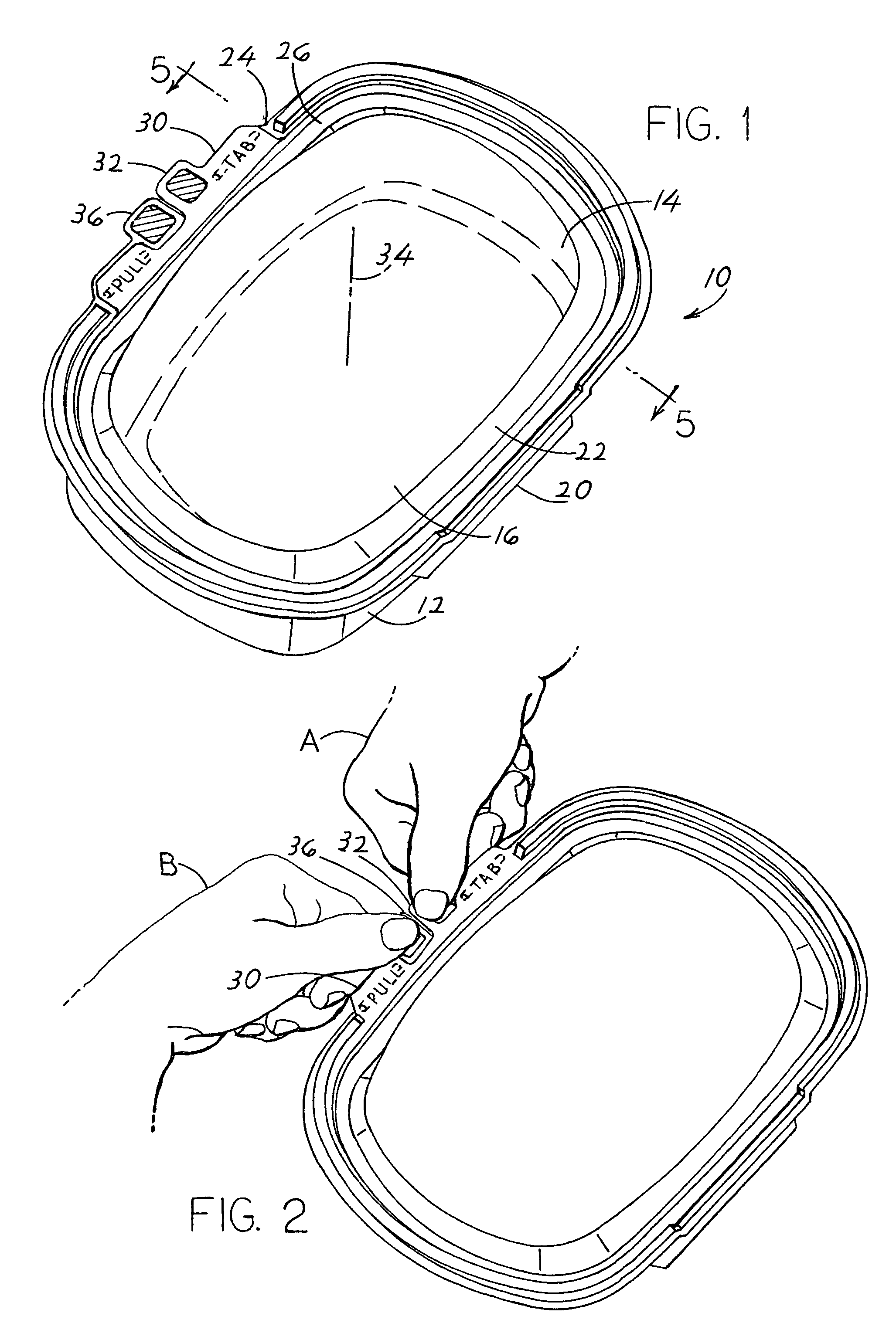 Edge-tearing tamper-evident container