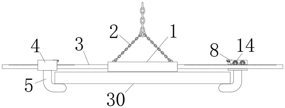 Steel plate hoisting structure for steel structure