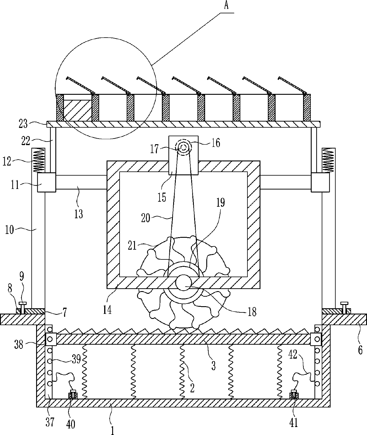 A car tire performance testing device