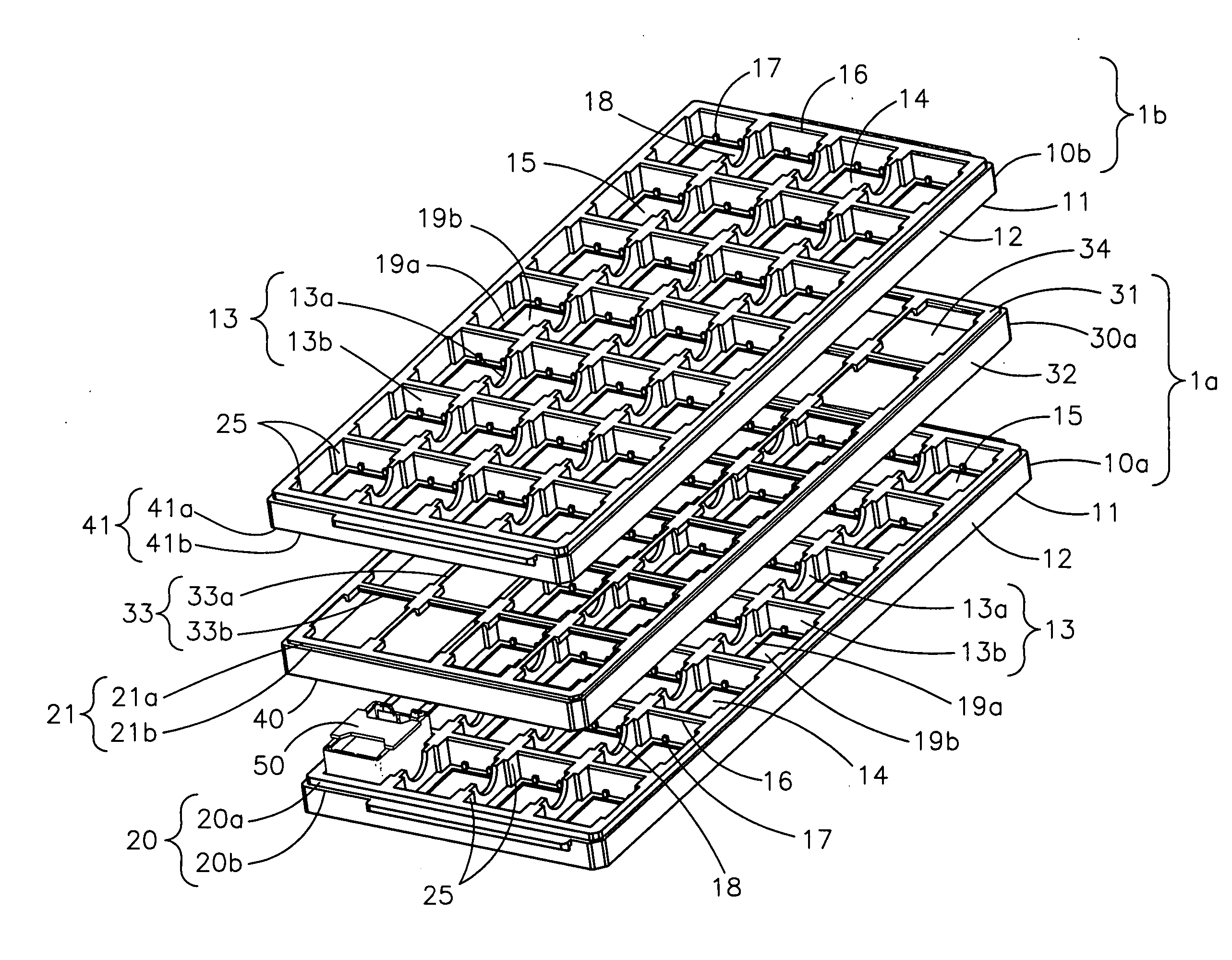 Tray for component packaging