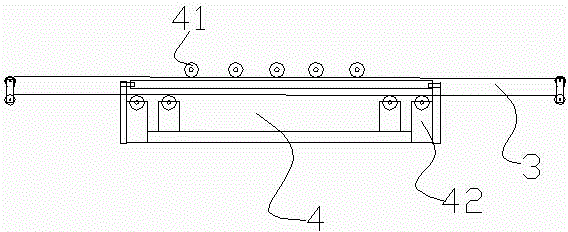 Over-rail transporting device of belt conveyor